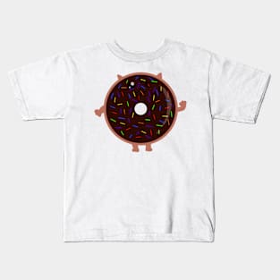 Chocolate Donut Cat Kids T-Shirt